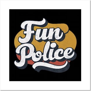 Funny graphic design, fun police simple design Posters and Art